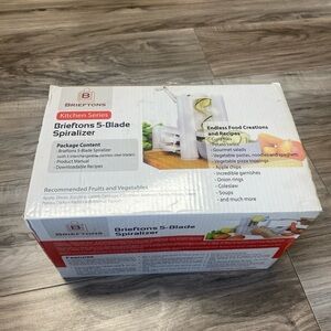Brieftons 5-Blade Spiralizer Brand New in Box Carb Paleo Gluten-Free Meals